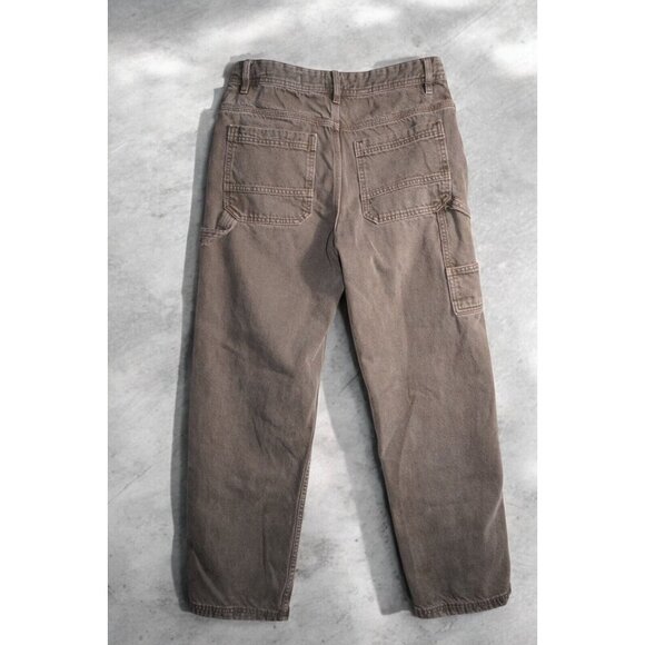 Cotton On Brown Baggy Utility Jeans - Size 28 - Picture 5 of 16